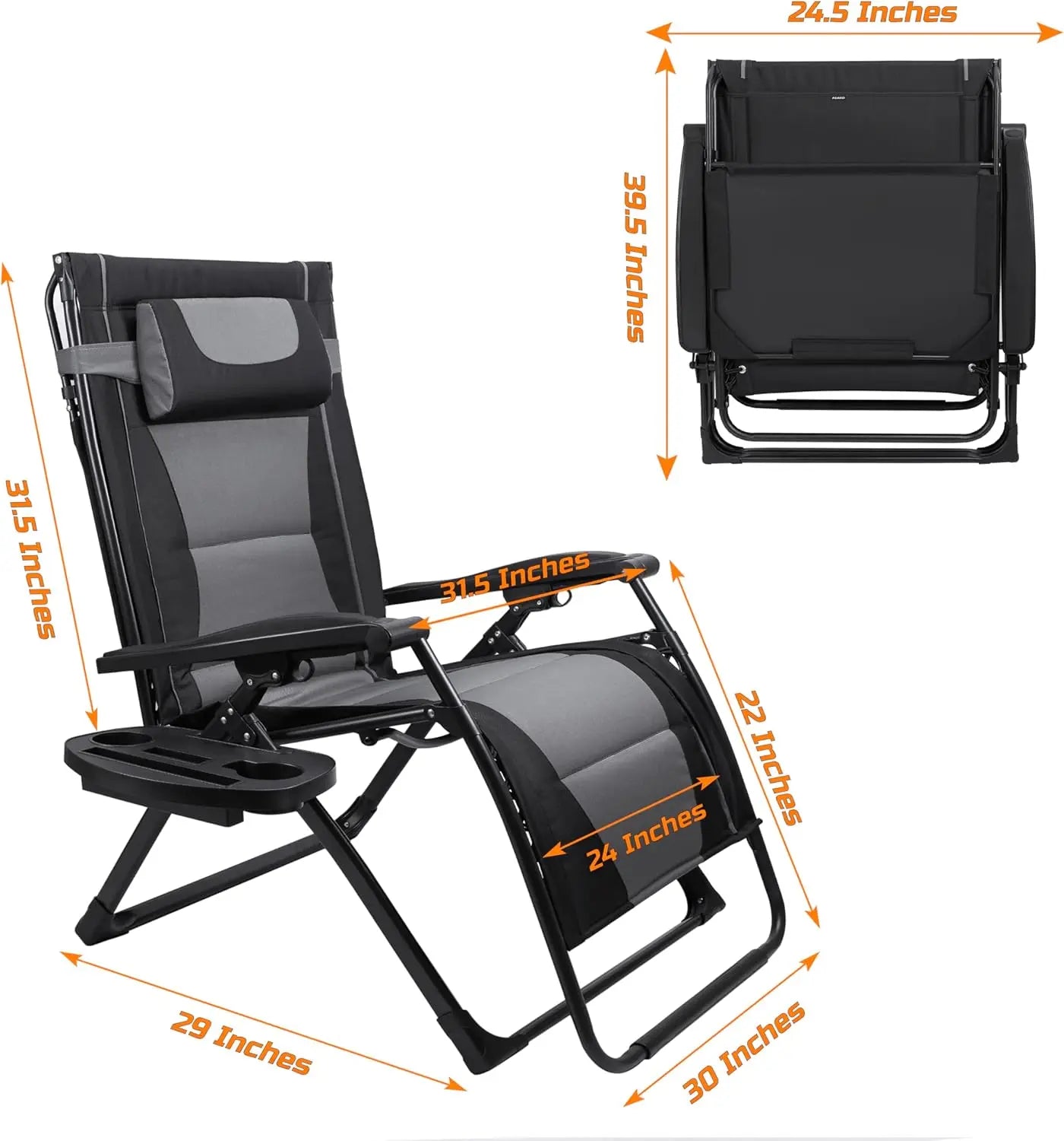 Outdoor Zero Gravity Folding Recliner Chair