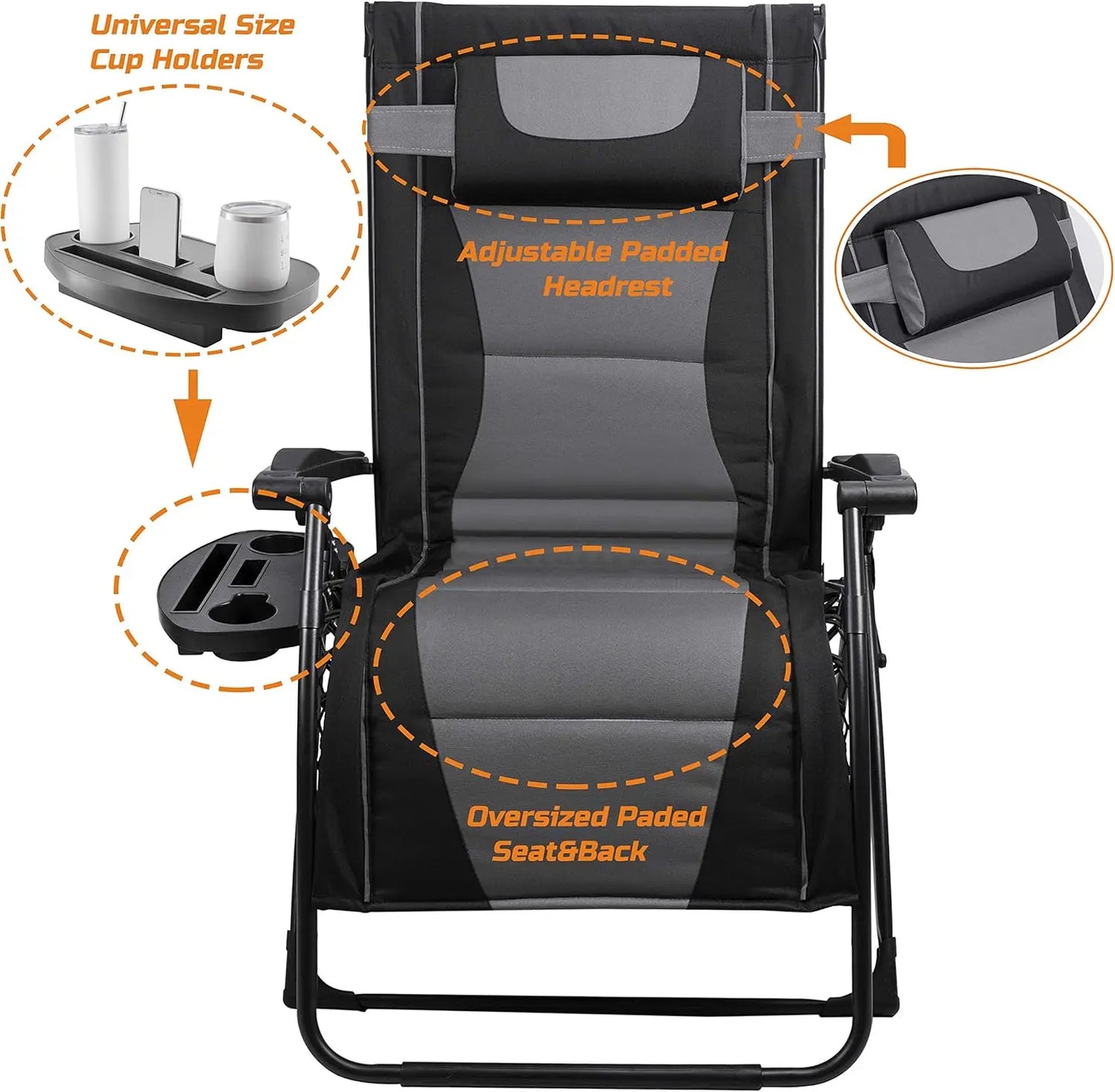 Outdoor Zero Gravity Folding Recliner Chair