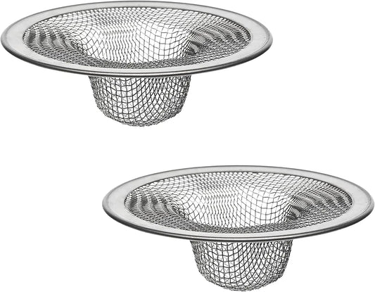 Stainless Steel Kitchen Sink Strainer Set Two Pack Drain Protection