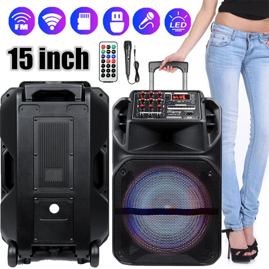 CURUK 7000W Portable Bluetooth Speaker Subwoofer With Bass