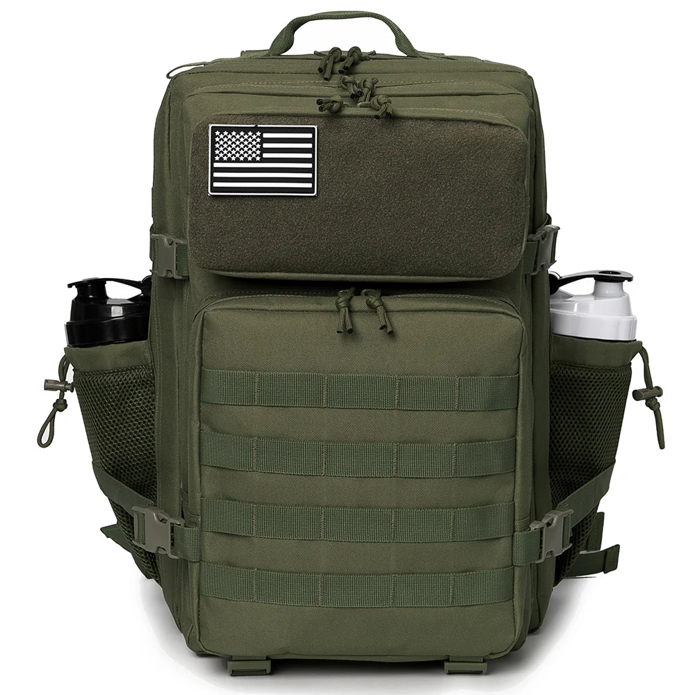 45L tactical backpack for outdoor sports hiking climbing travel with bottle holder travel backpacks camping gear for women/men