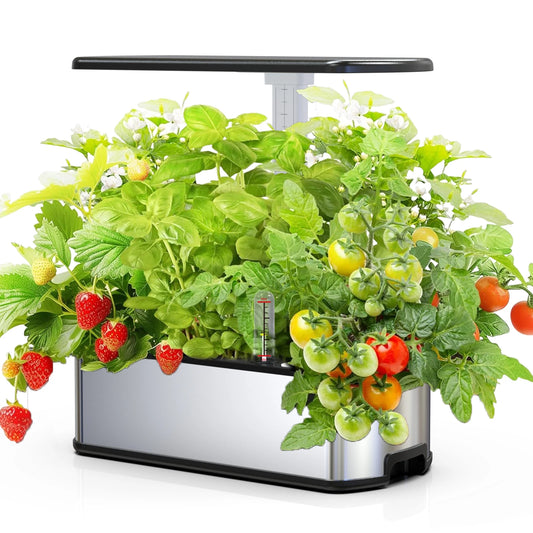 BHTNYOO Hydroponics Growing System Kit For Indoor Herbs Garden LED