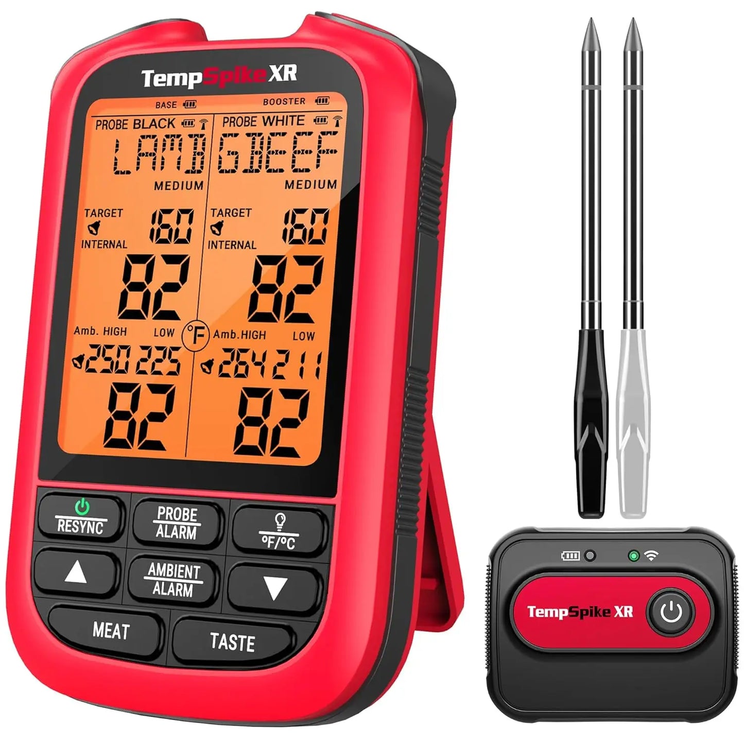 Wireless Meat Thermometer With 2 Probes RF Up To 2000FT