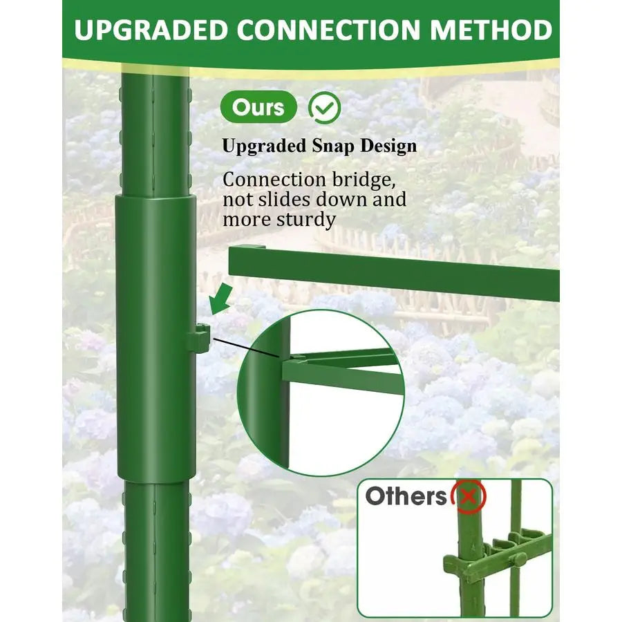 Adjustable Tomato Cages for Garden Stakes and Trellis Support