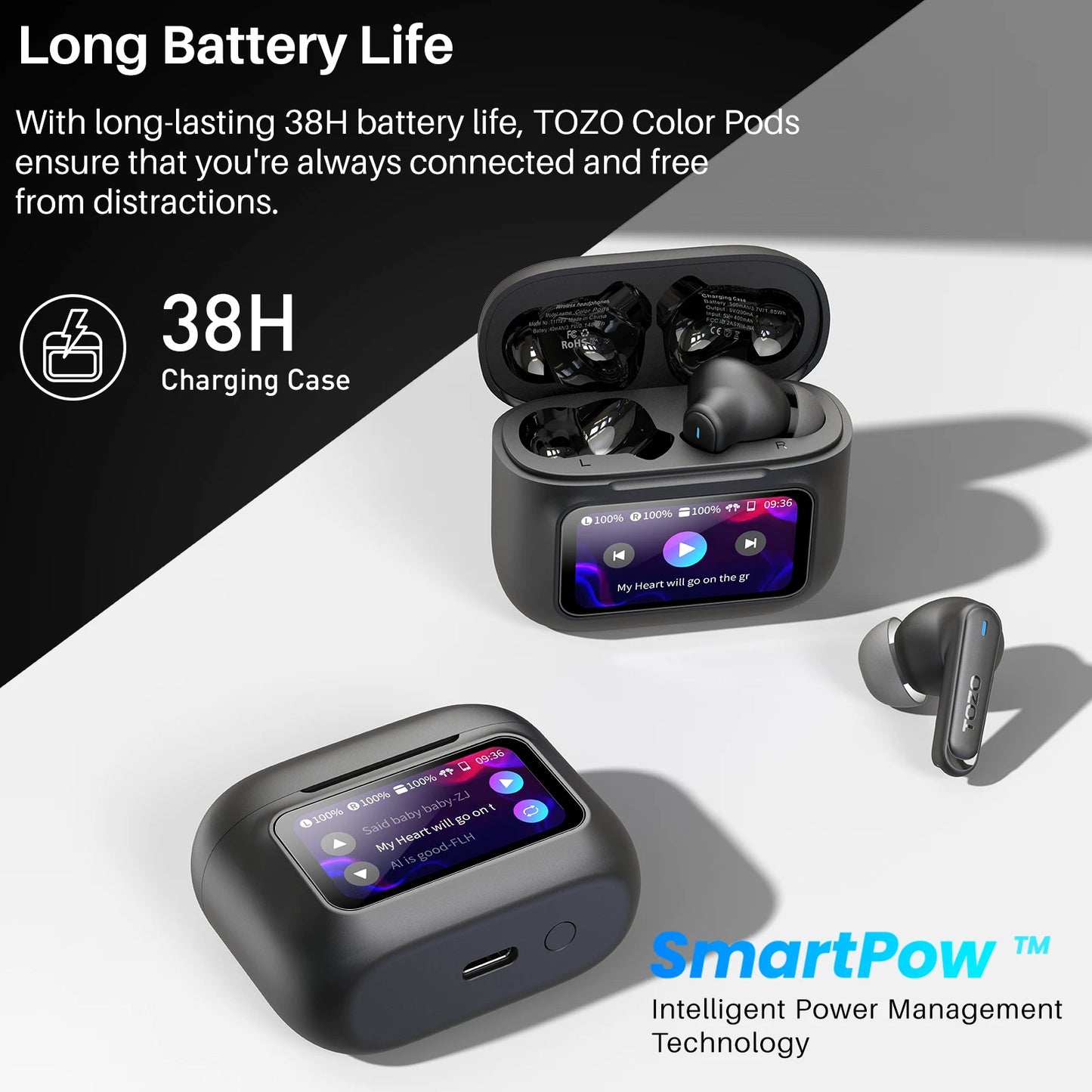 TOZO Color Pods AI Translate Earbuds Real Time Language Translator
