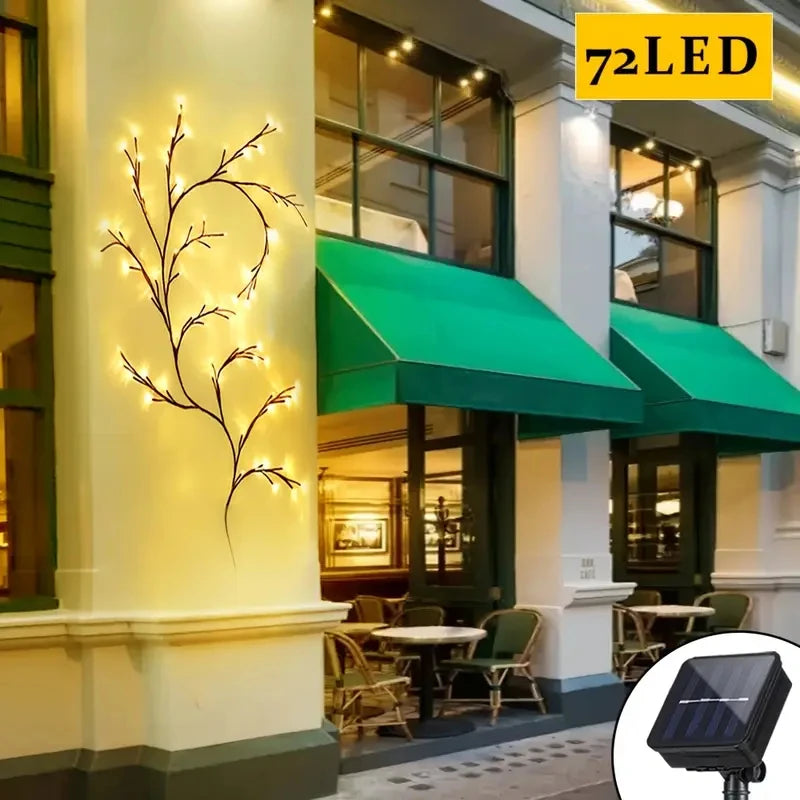 A-Convey Solar Willow Vine Light 72/96 LED 8 Modes Outdoor
