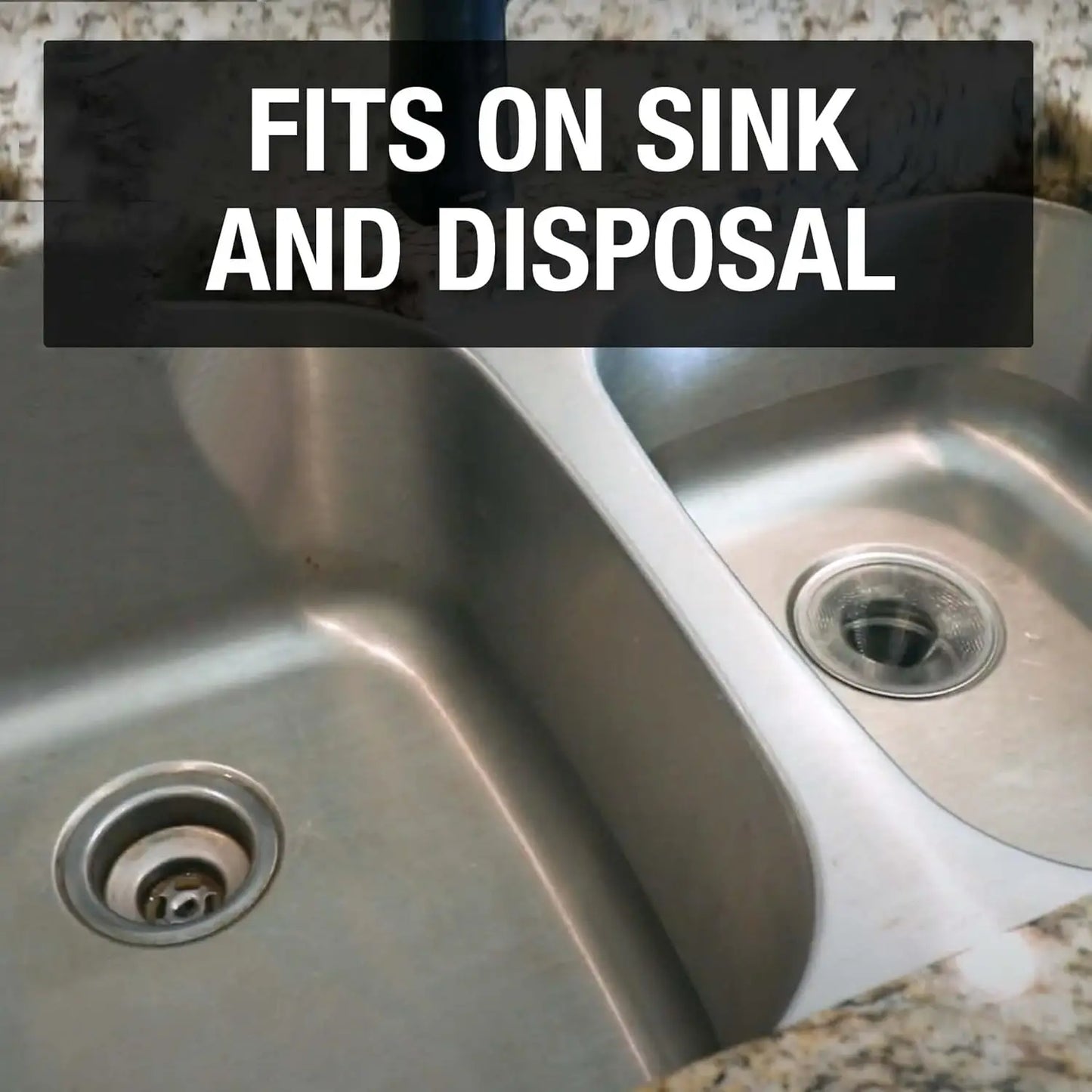 Stainless Steel Kitchen Sink Strainer Set Two Pack Drain Protection