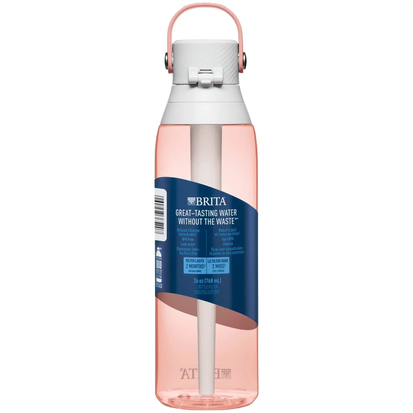Premium Leak Proof Filtered Water Bottle With Straw Easy Maintenance