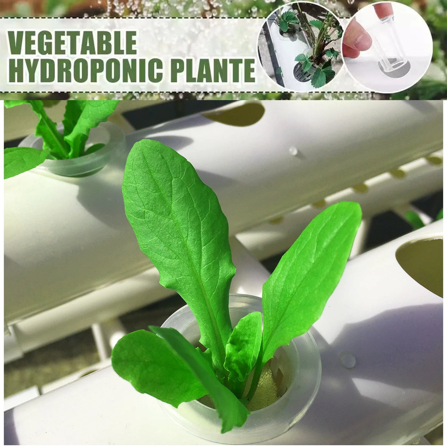 BHTNYOO Hydroponics Growing System Kit 3-Layer 108 Sites