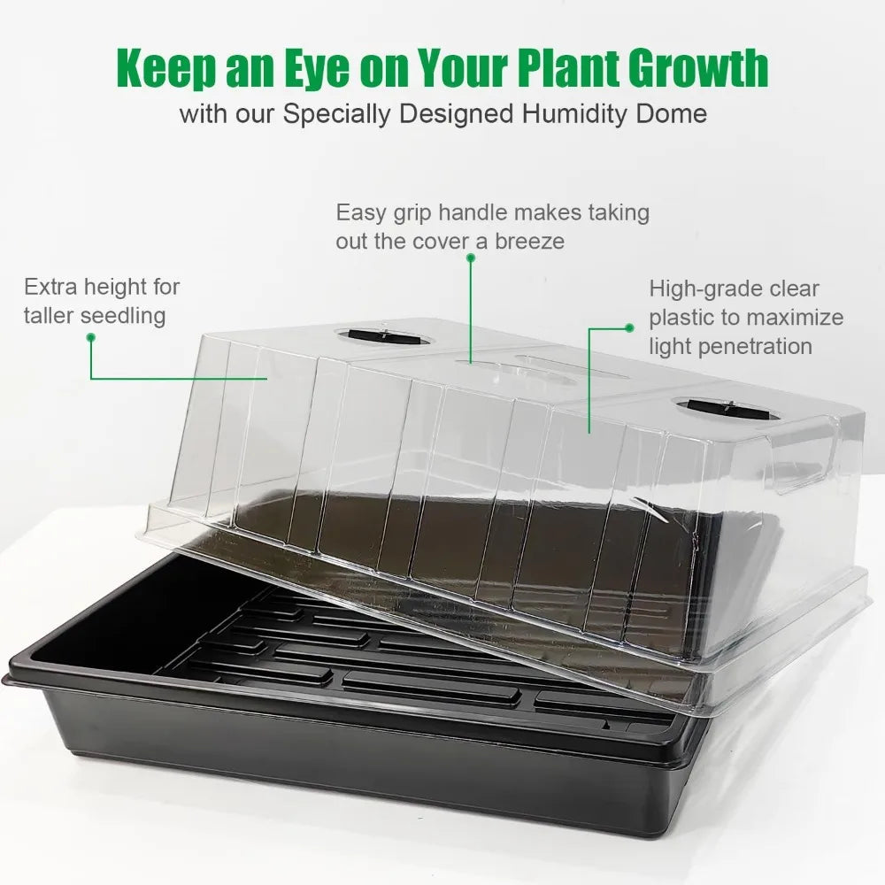 Seed Starter Trays With Humidity Domes 4 Pack For Germination