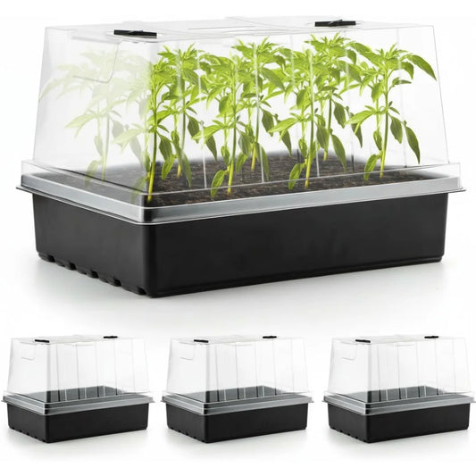 Seed Starter Trays With Humidity Domes 4 Pack For Germination