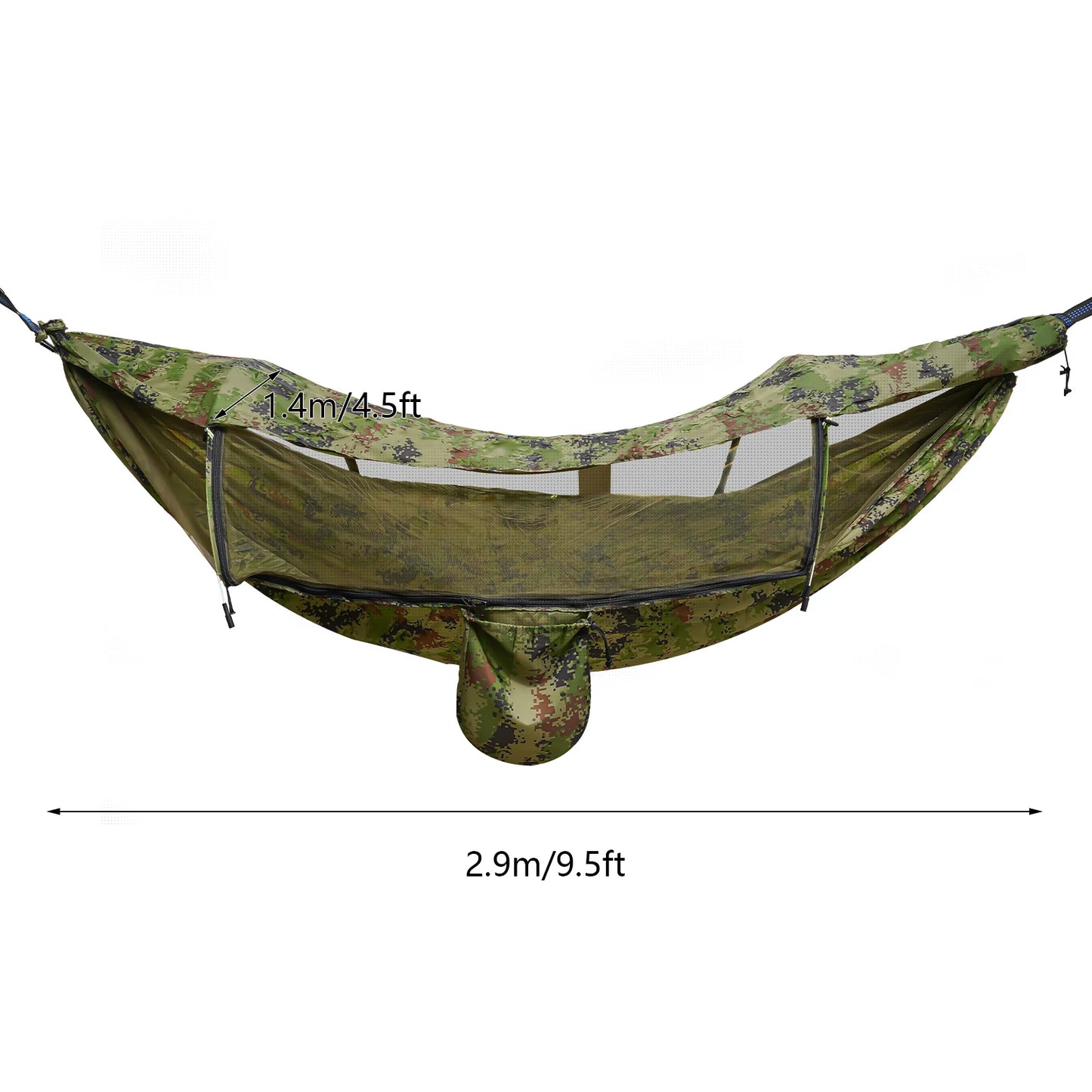 440.9 lbs Portable Single Person Camping Hammock Tent with Mosquito Net Hanging Bed