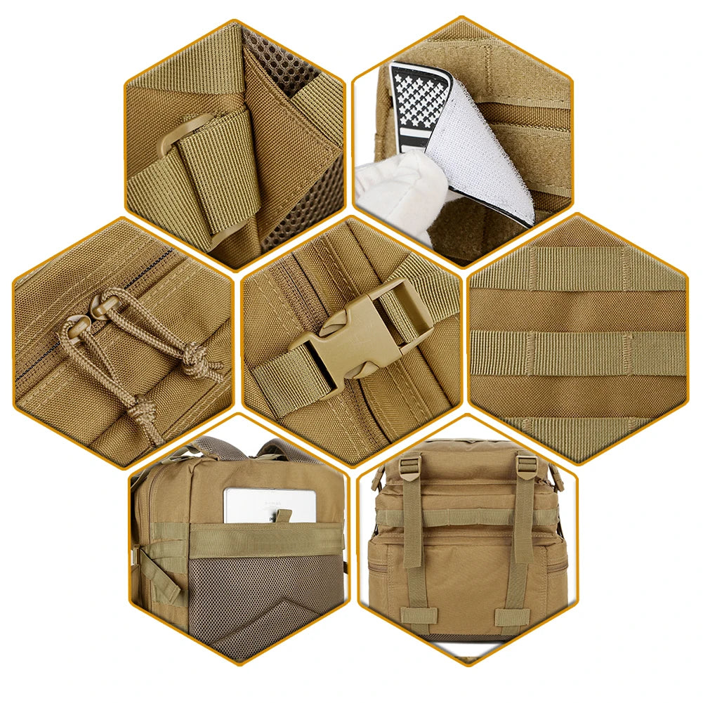 ReFire Gear Tactical Backpack For Outdoor Travel EDC MOLLE