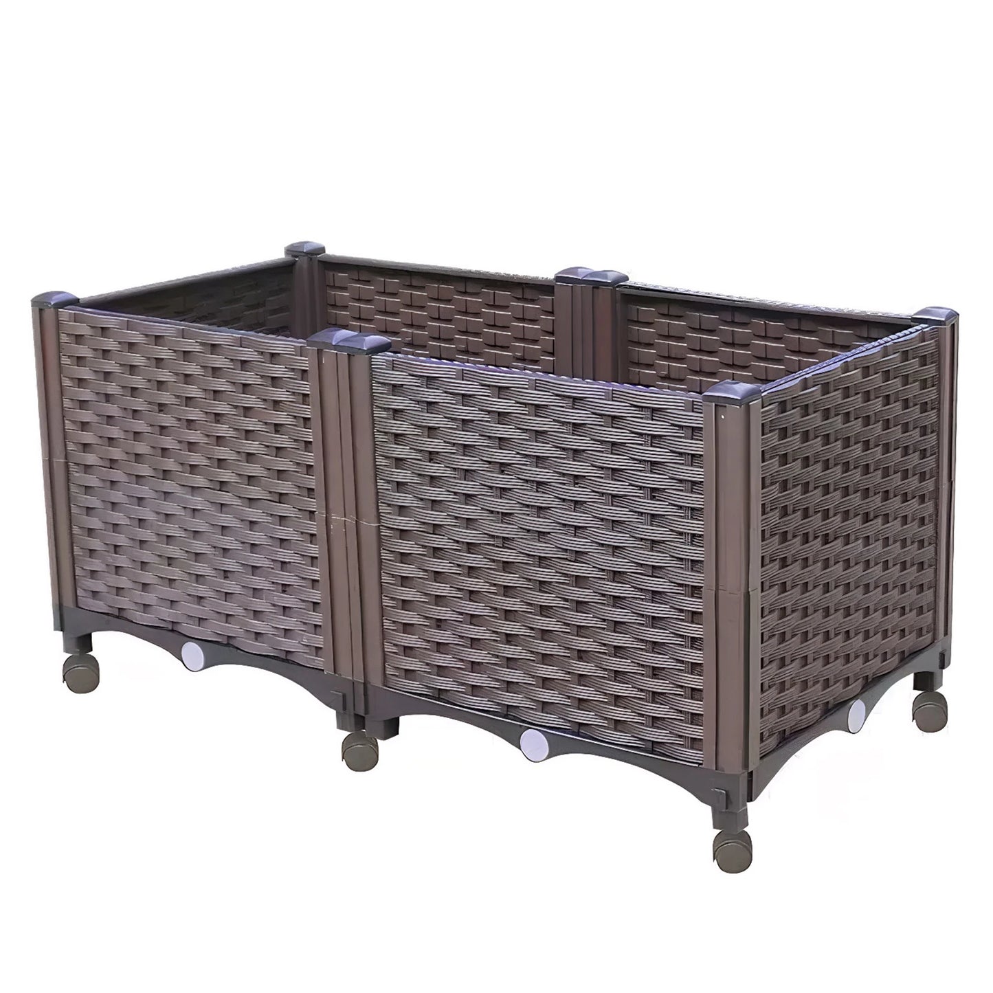 Elevated Garden Box With Drainage Plug For Outdoor Vegetables