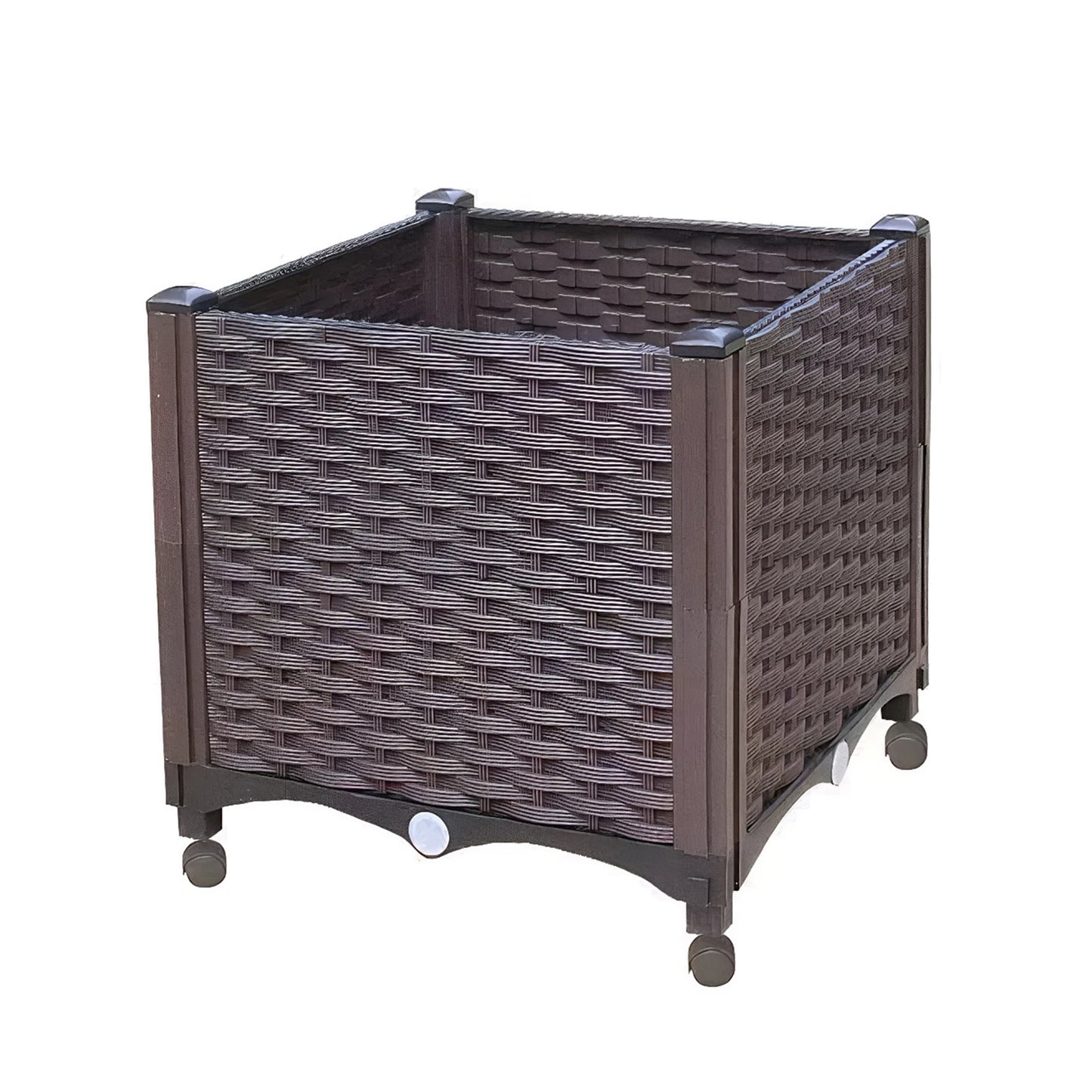 Elevated Garden Box With Drainage Plug For Outdoor Vegetables
