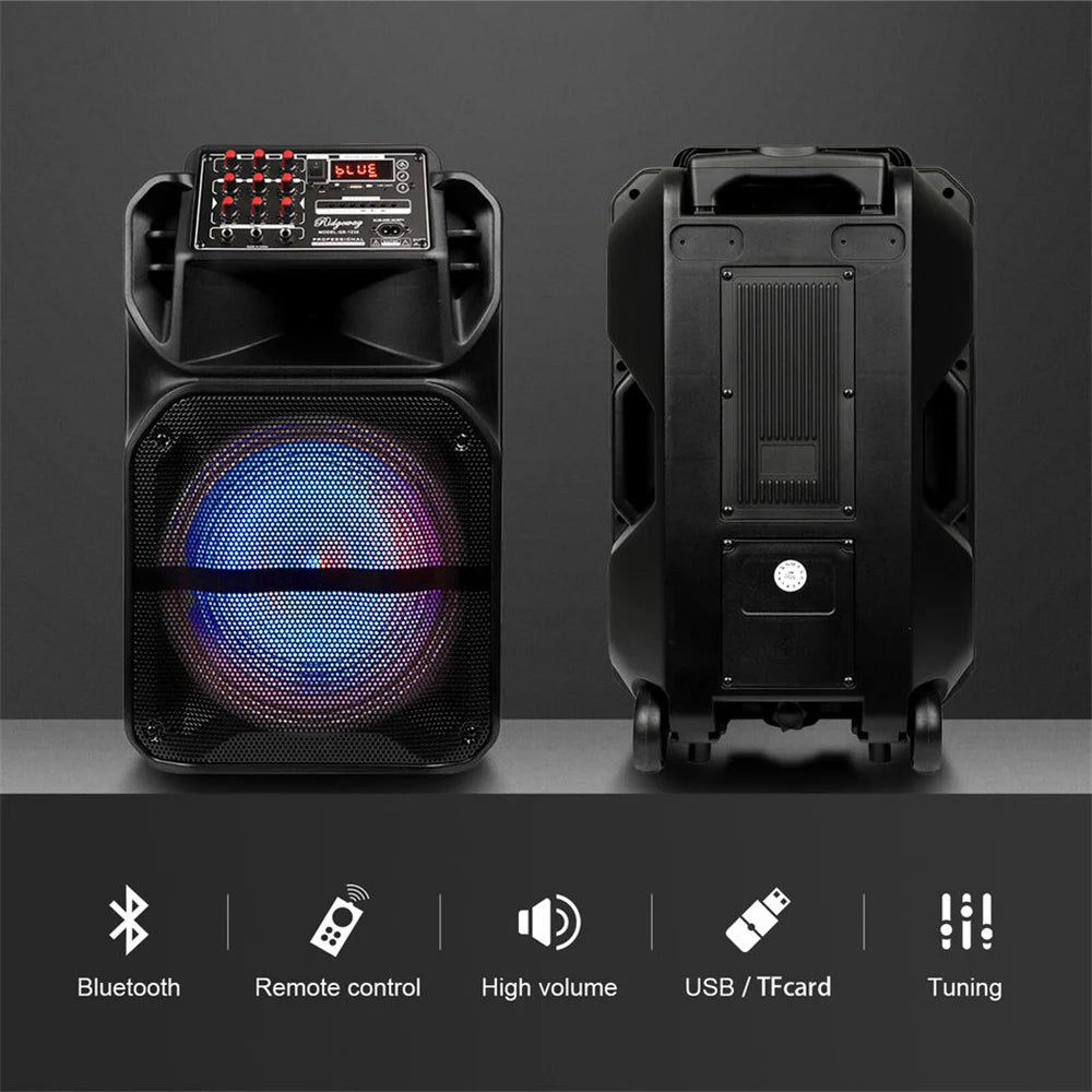 CURUK 7000W Portable Bluetooth Speaker Subwoofer With Bass