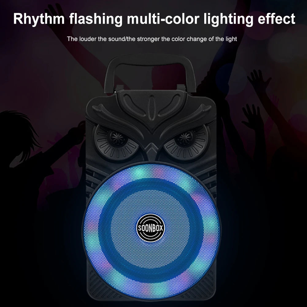 APWIKOGER Outdoor Portable Bluetooth Speaker With RGB Lights