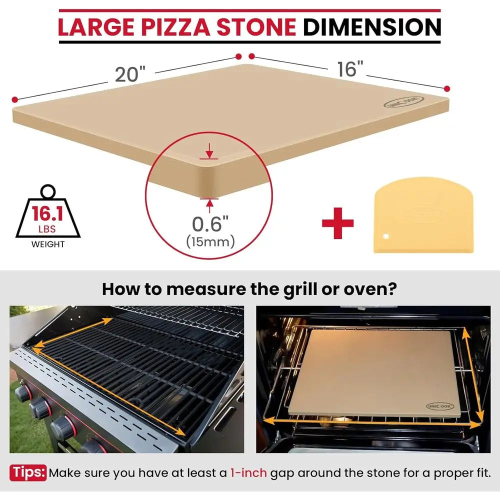 Cordierite Pizza Stone For Oven And Grill Thermal Shock Resistant