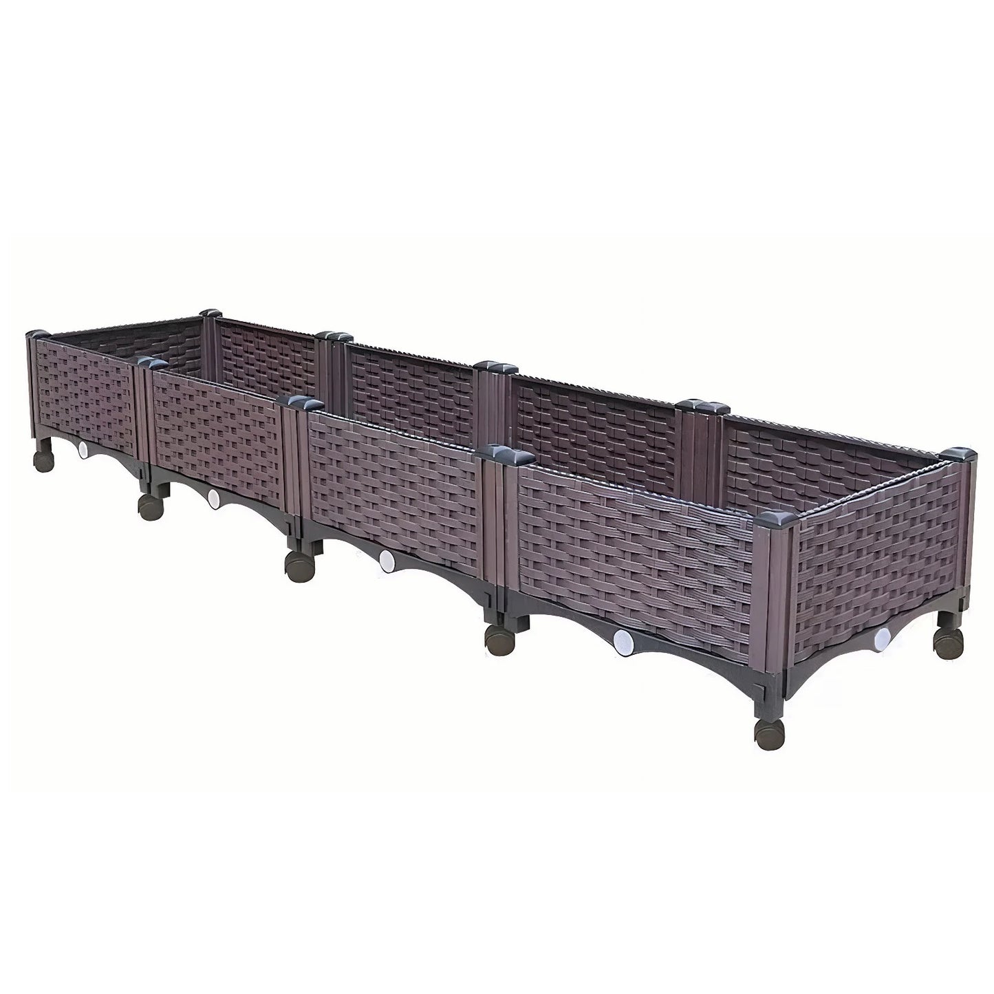 Elevated Garden Box With Drainage Plug For Outdoor Vegetables