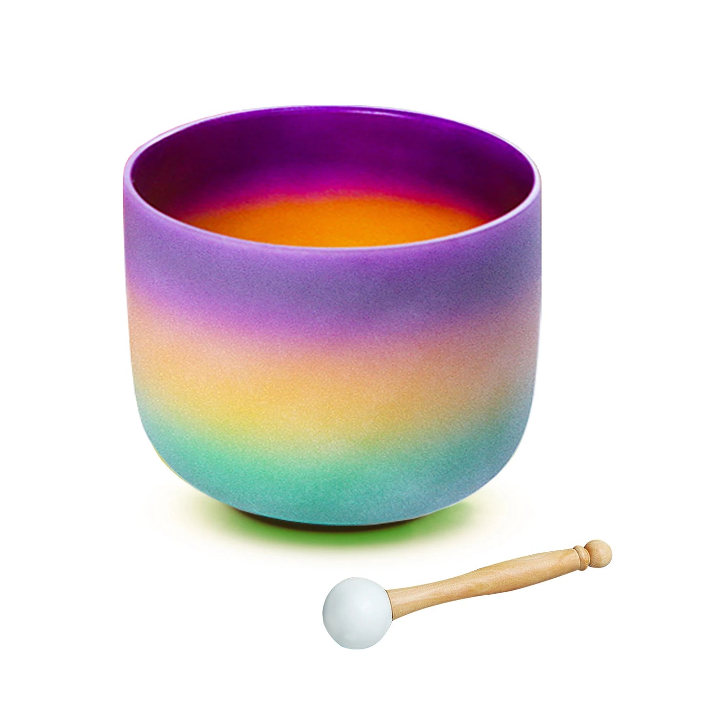Hye-eun Rainbow Quartz Crystal Singing Bowl 432Hz Chakra Healing