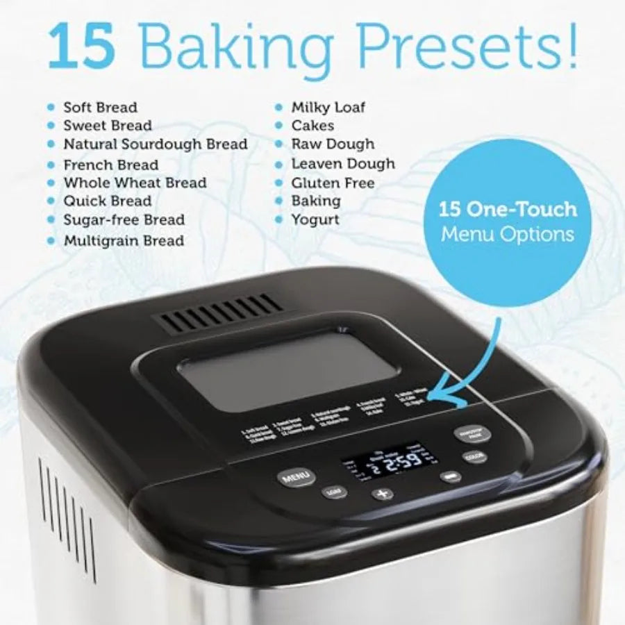 XMSJ 15-In-1 Automatic Bread Maker