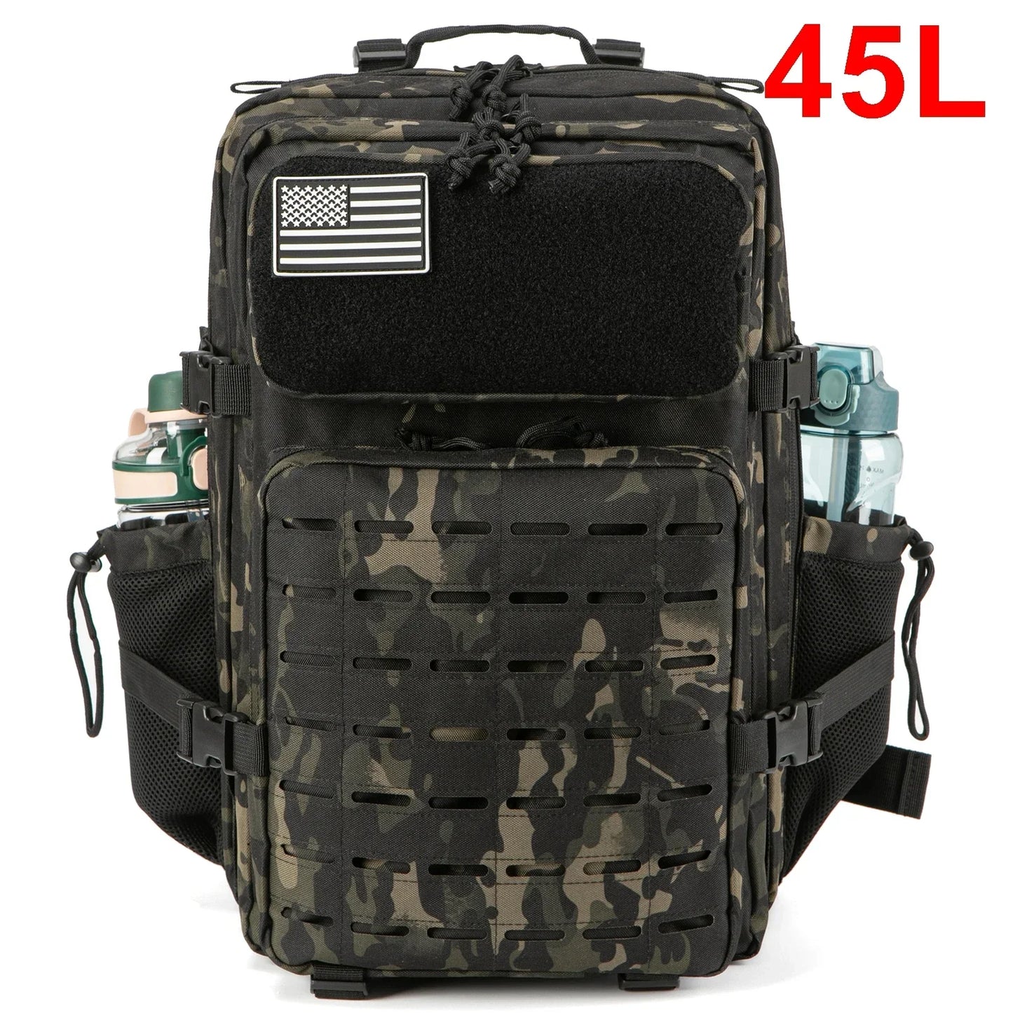 ReFire Gear Unisex Tactical Backpack With Water Bottle Holder