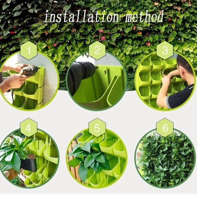 Outdoor Hanging Basket Planters for Balcony Garden Self Watering Pot