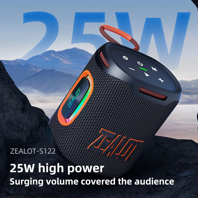 ZEALOT S122 Bluetooth Speaker BT5.3 IPX6 Waterproof