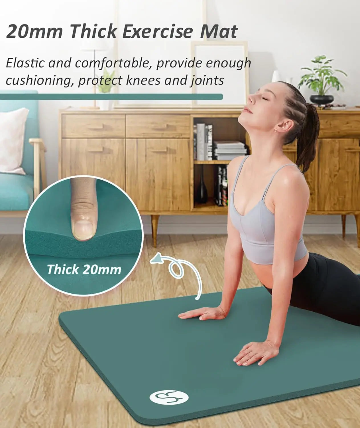 Extra Thick Yoga Mat Non Slip Exercise Mat Carrying Bag