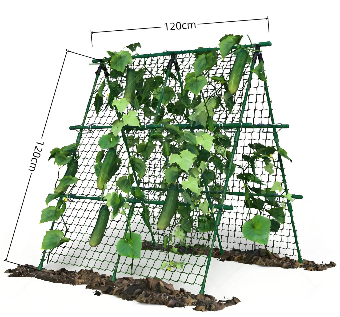 HiMISS Raised Bed A-Frame Garden Trellis for Climbing Vegetables