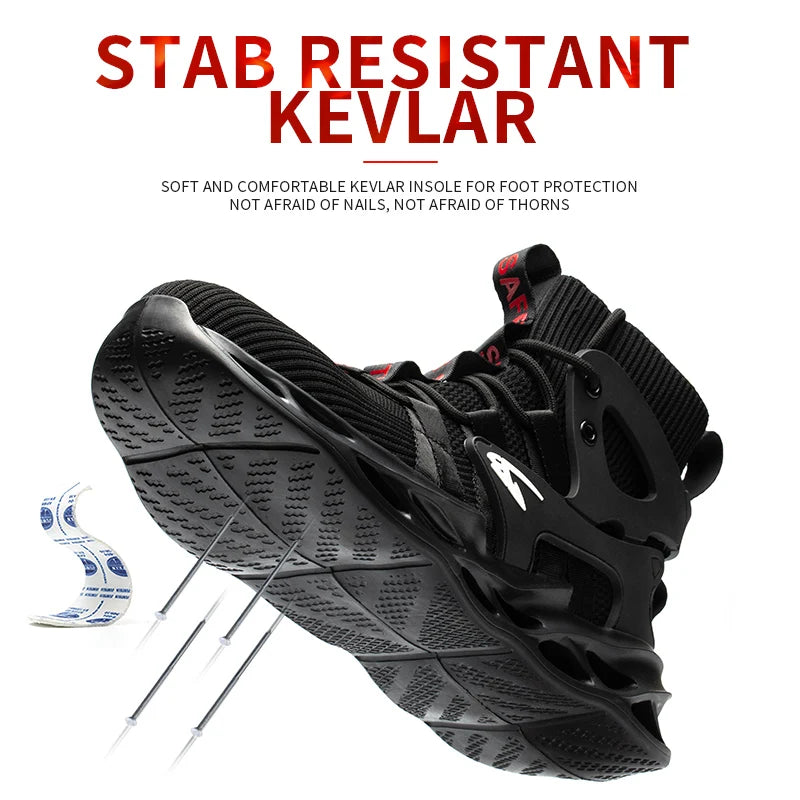 NONE Breathable Anti Puncture Safety Shoes With Metal Toe Cap