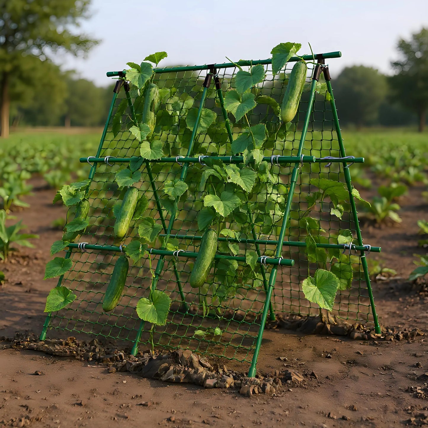 HiMISS Raised Bed A-Frame Garden Trellis for Climbing Vegetables