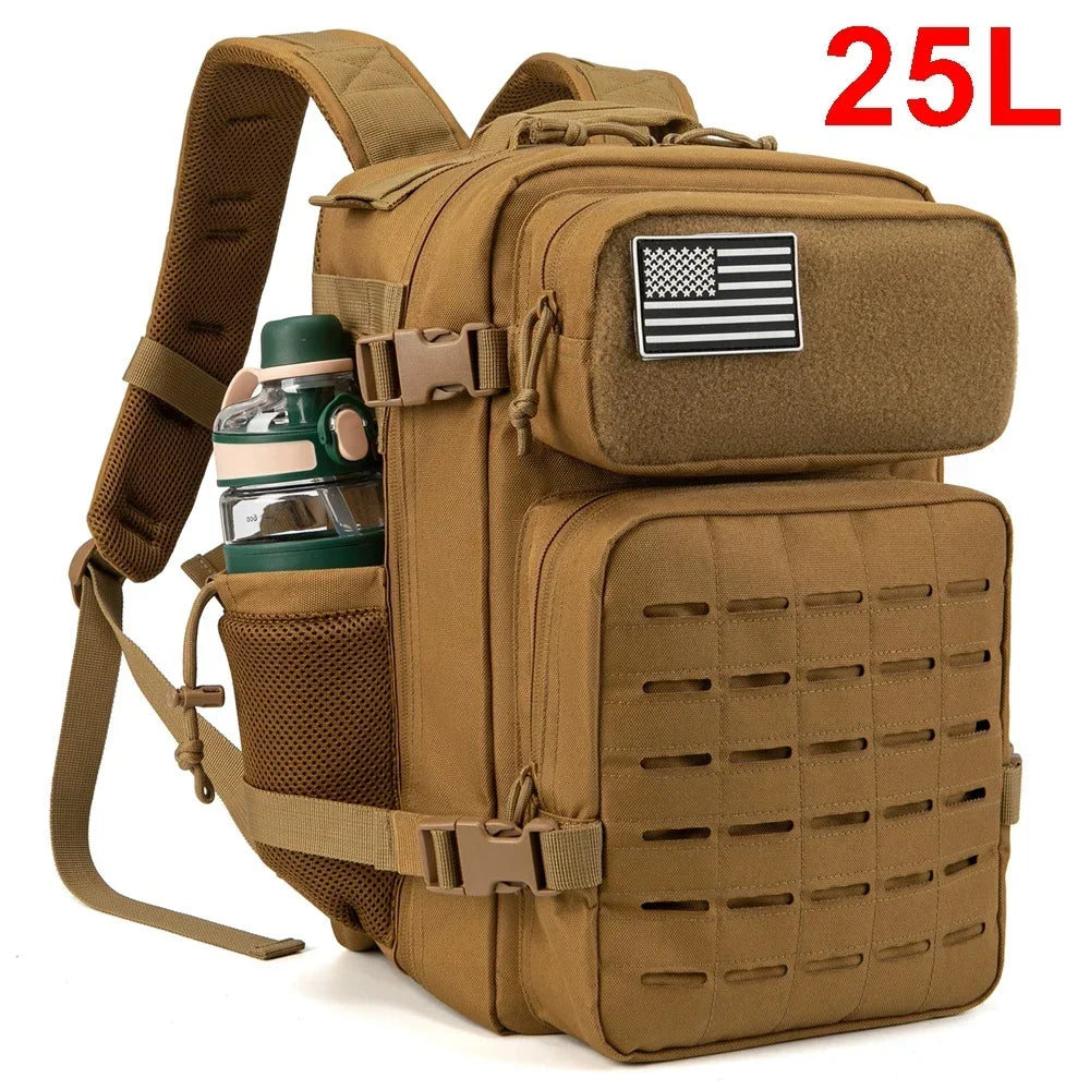 ReFire Gear Unisex Tactical Backpack With Water Bottle Holder