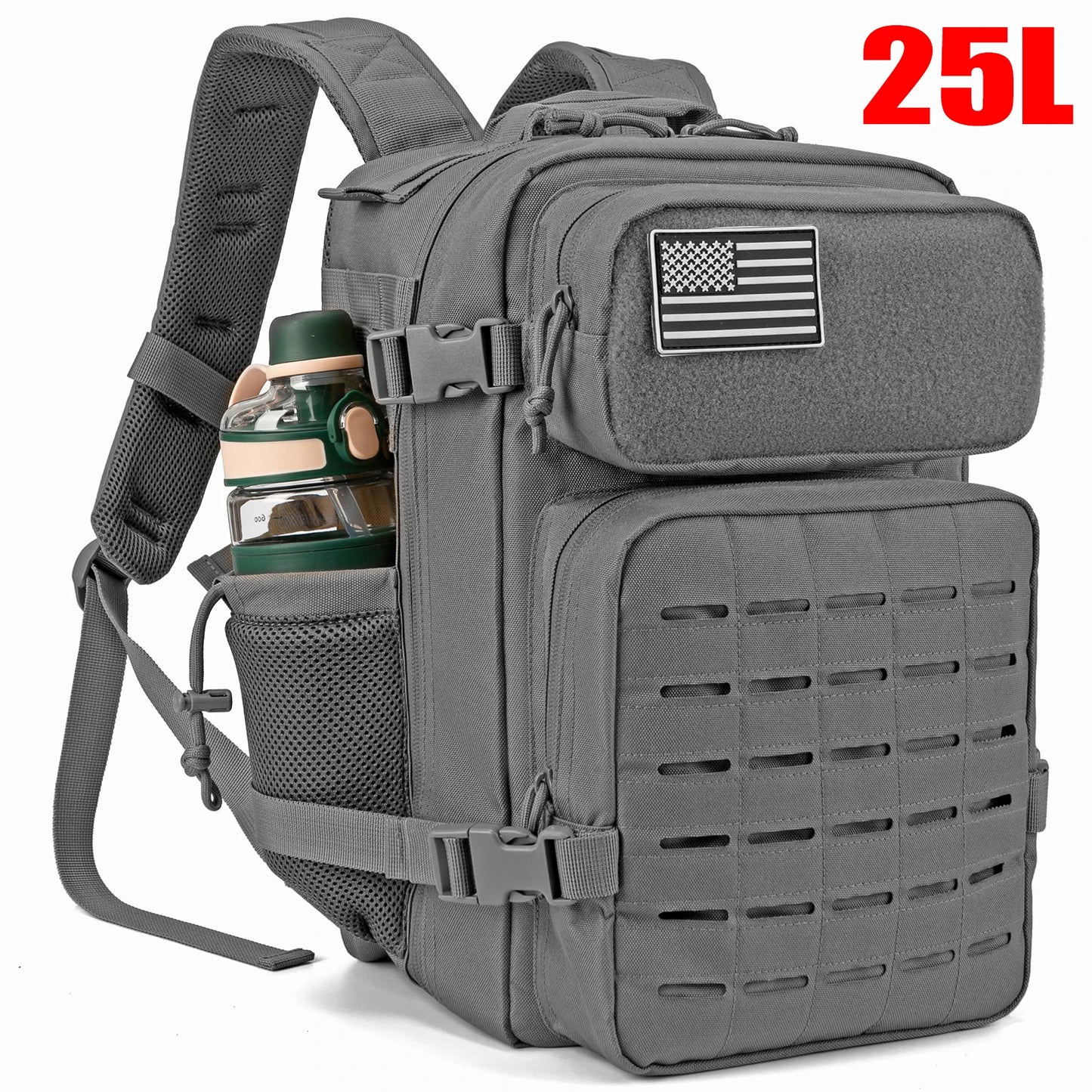ReFire Gear Unisex Tactical Backpack With Water Bottle Holder