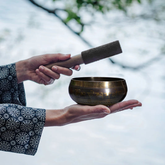 Tibetan Singing Bowl With Striker For Meditation And Healing