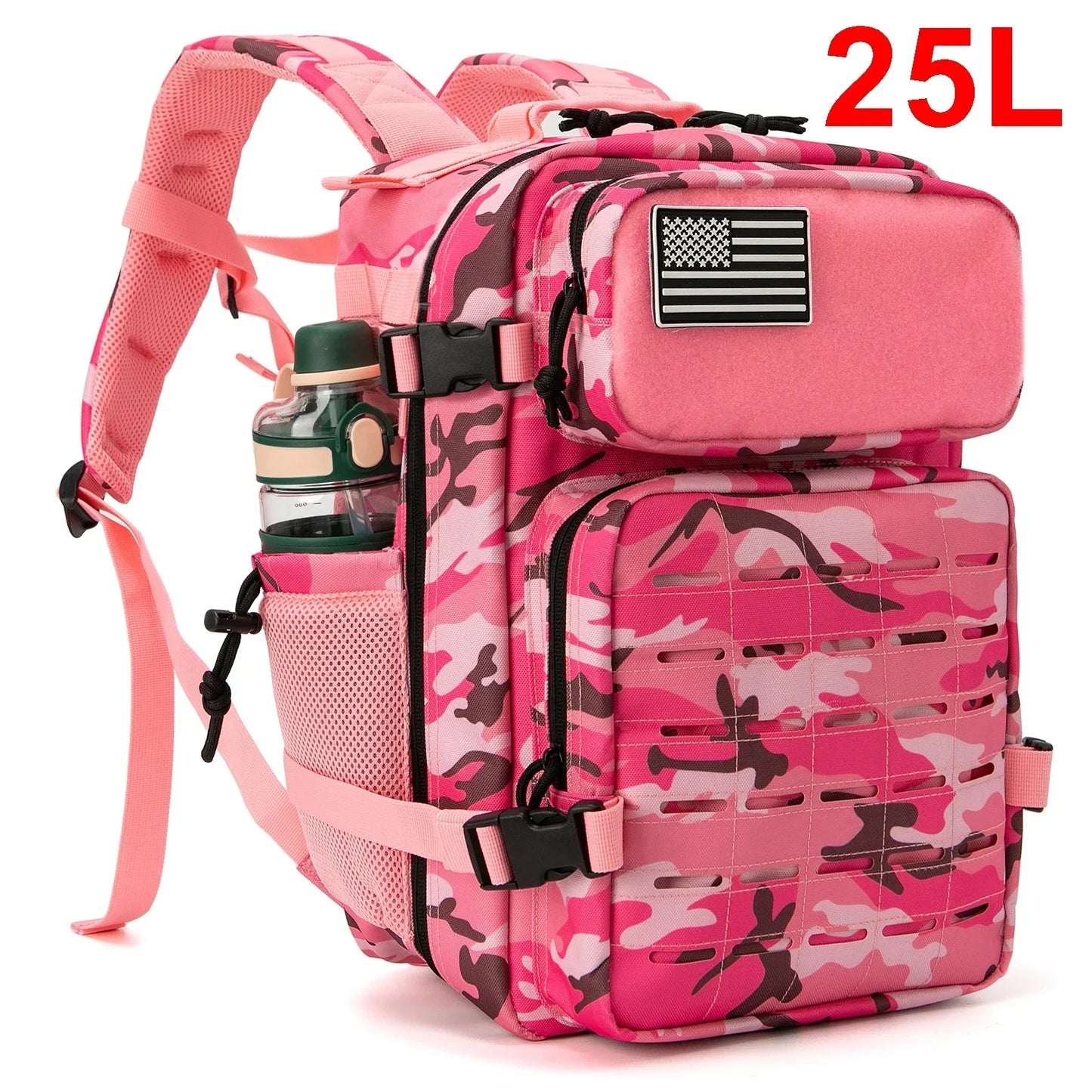 ReFire Gear Unisex Tactical Backpack With Water Bottle Holder