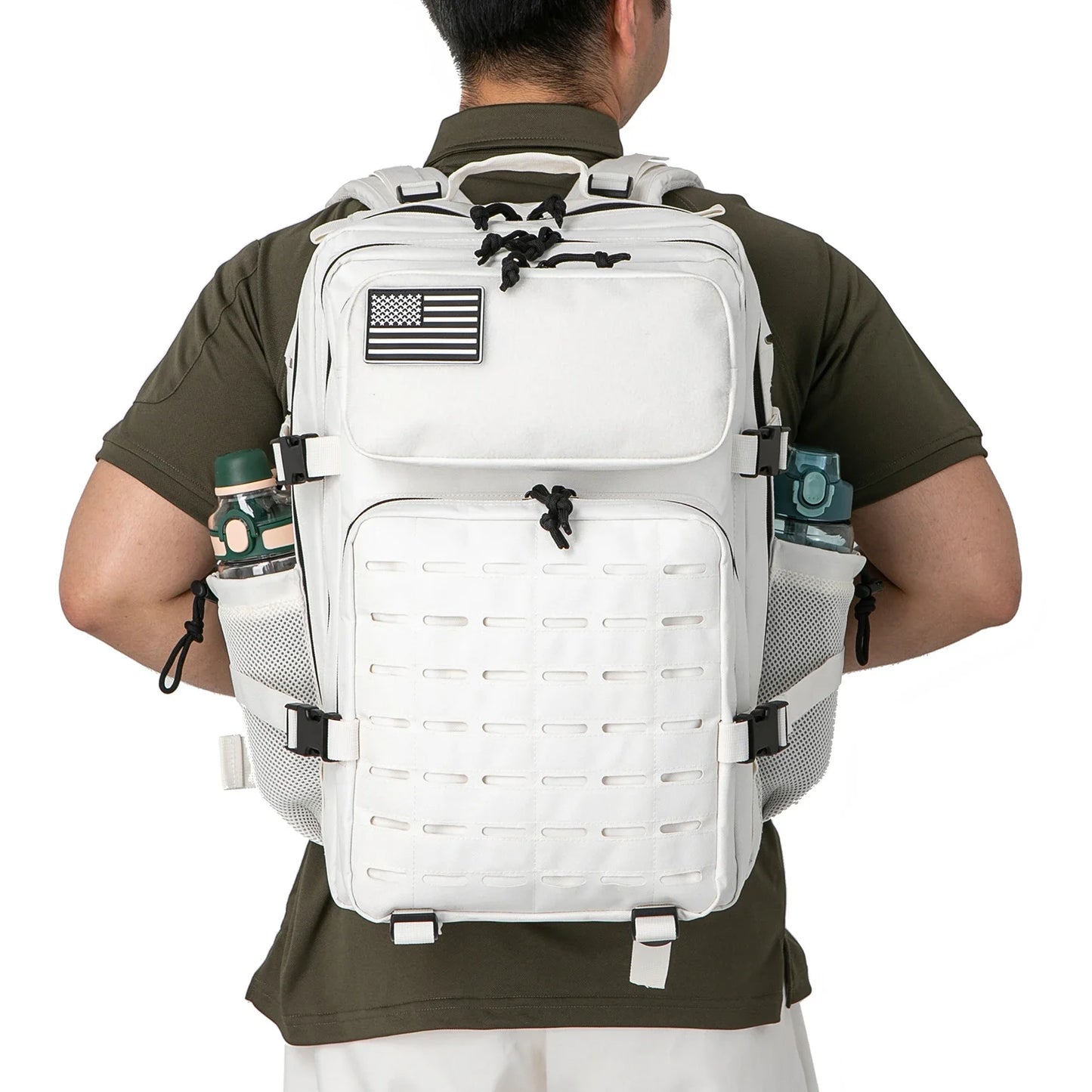 ReFire Gear Unisex Tactical Backpack With Water Bottle Holder
