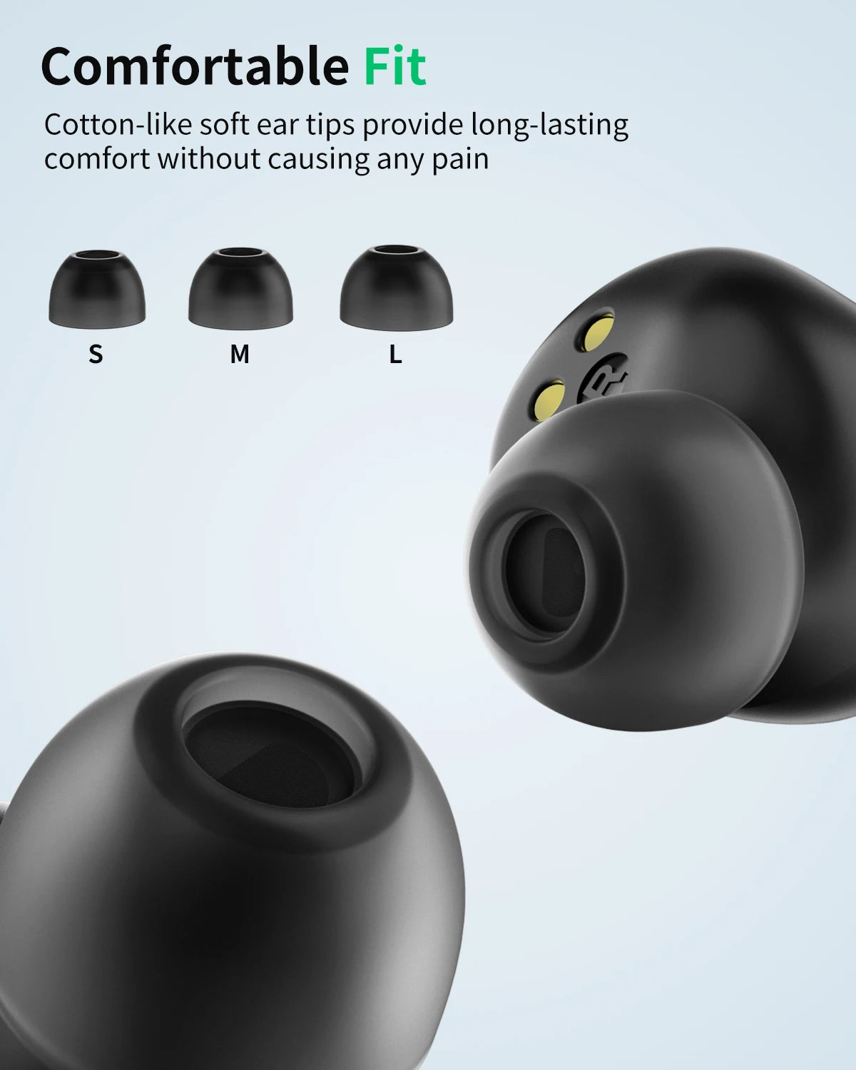WEGEAR Wireless Earbuds Bluetooth 5.4 In Ear Clear Calls
