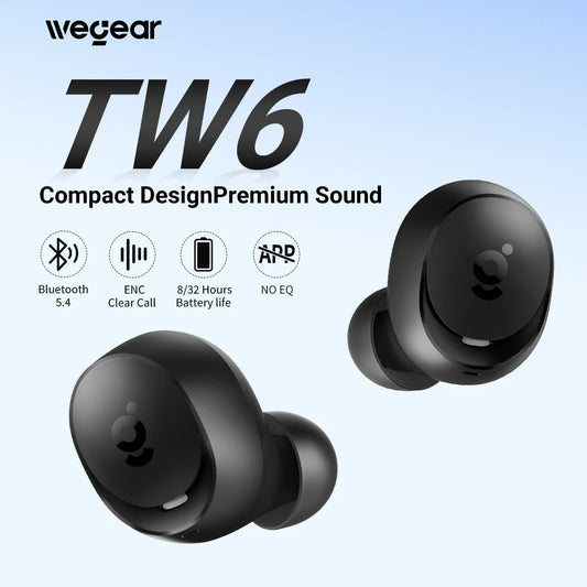 WEGEAR Wireless Earbuds Bluetooth 5.4 In Ear Clear Calls