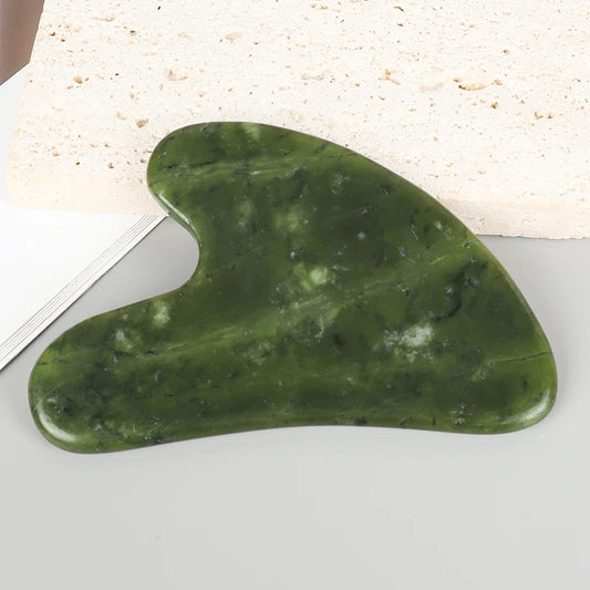 Jade Gua Sha Tool Xiuyan Heart Shape Facial Massager