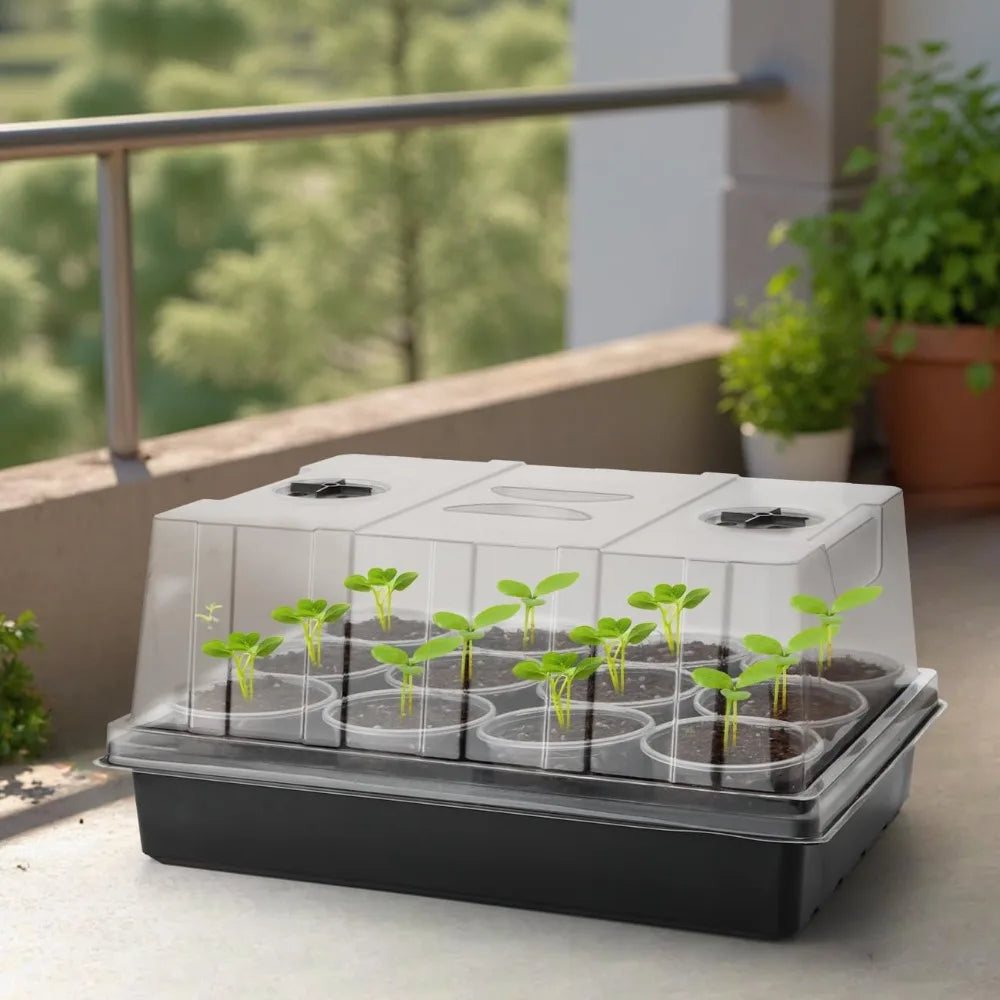 Seed Starter Trays With Humidity Domes 4 Pack For Germination