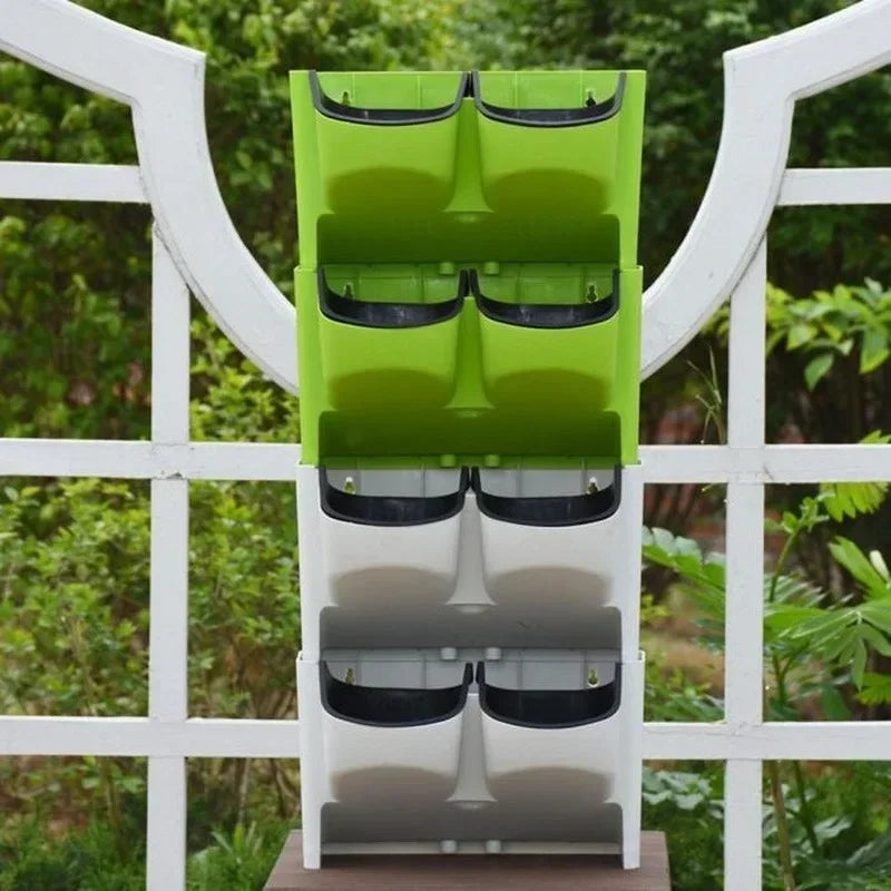 Outdoor Hanging Basket Planters for Balcony Garden Self Watering Pot