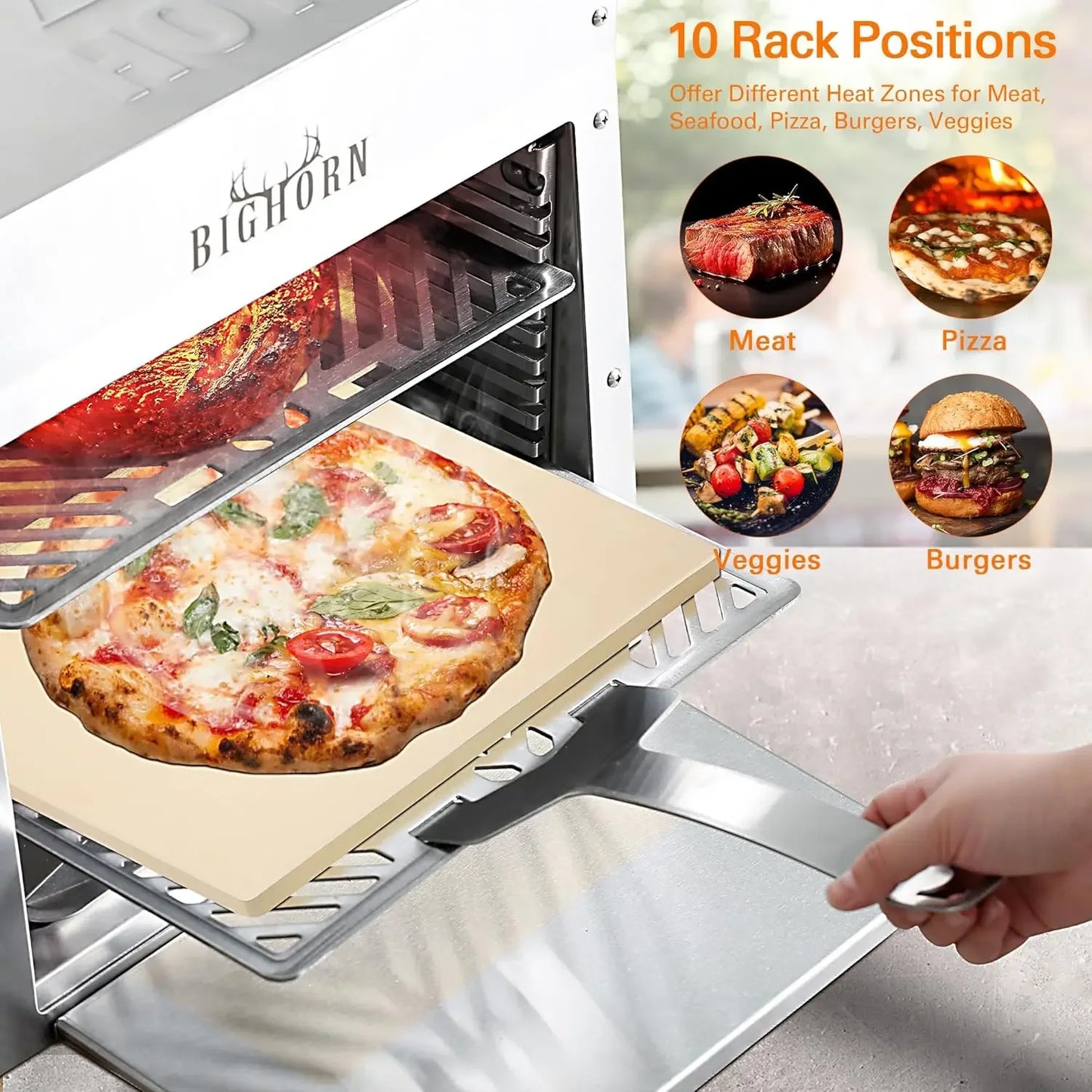 Infrared Propane Grill Portable Sear Station Outdoor Pizza Stone
