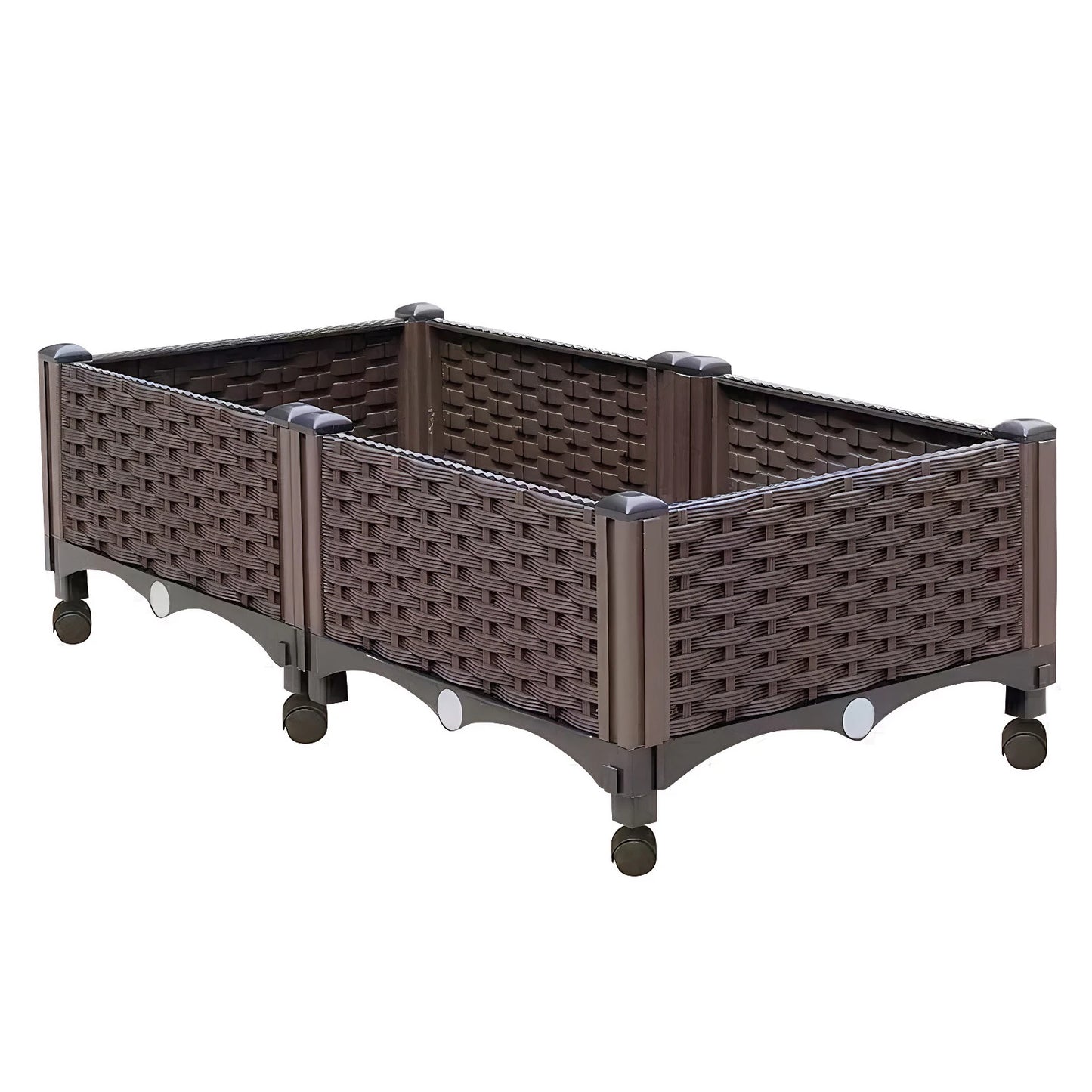 Elevated Garden Box With Drainage Plug For Outdoor Vegetables