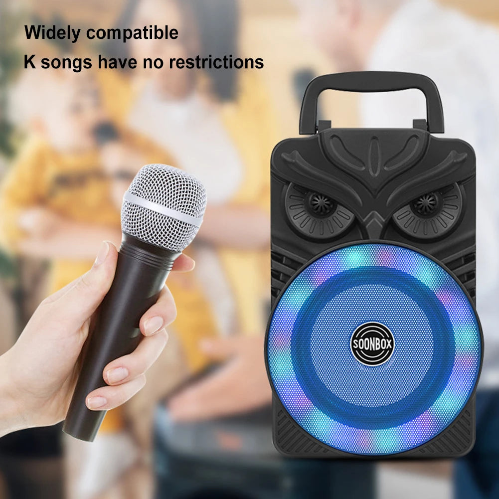 APWIKOGER Outdoor Portable Bluetooth Speaker With RGB Lights